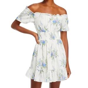 Love Shack Fancy Ruffle Smock Mini Dress Size Small